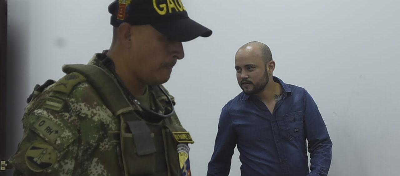 Juan Ricardo Carvajal Vargas, apodado ‘El diablo’, cuando estuvo en audiencia en 2019 por desaparición forzada. 