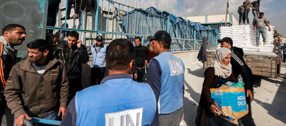 Agencia de la ONU para los Refugiados Palestinos (UNRWA) en la Franja de Gaza