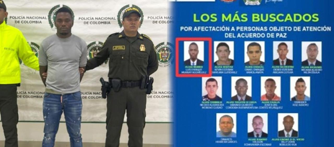 Luis Enrique Murray Rodríguez en el cartel de los más buscados. 