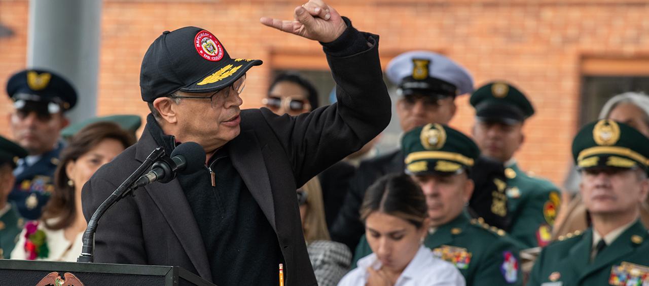 El Presidente Petro cuando anunciaba la declaratoria de Día Cívico cada 19 de abril en Colombia