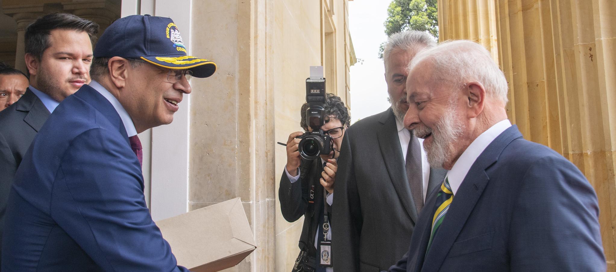 El Presidente Gustavo Petro y Luiz Inácio Lula da Silva.