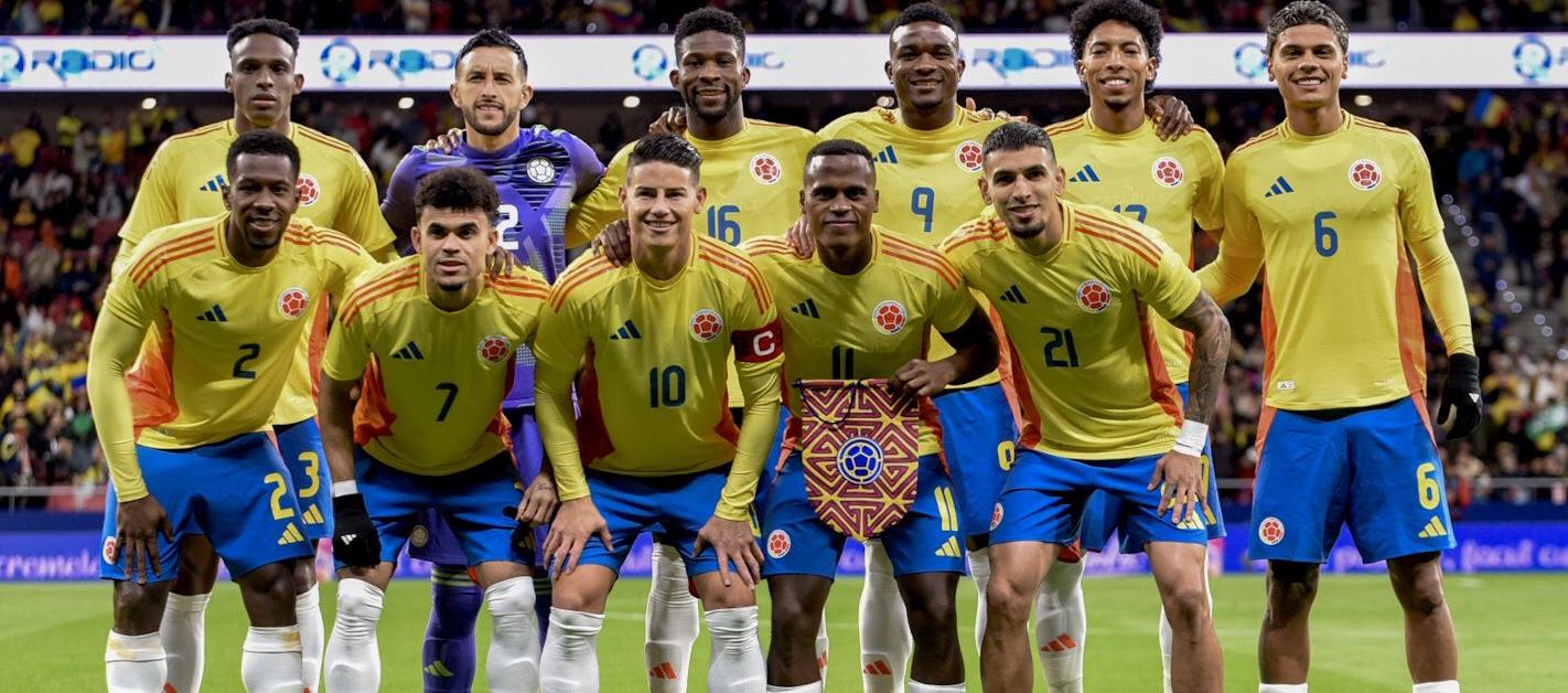 Selección Colombia que disputó el último juego amistoso contra Rumania, en Madrid. 