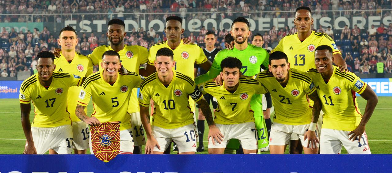 Selección Colombia de mayores que participará en la Copa América de Estados Unidos. 