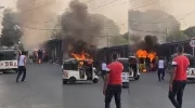 Motocarro se incendió en Malambo. 
