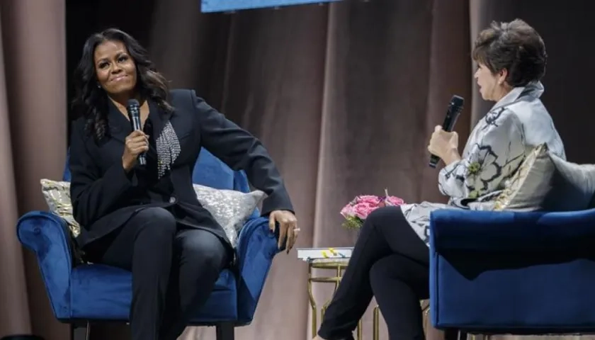 Michelle Obama durante la presentación de su libro.