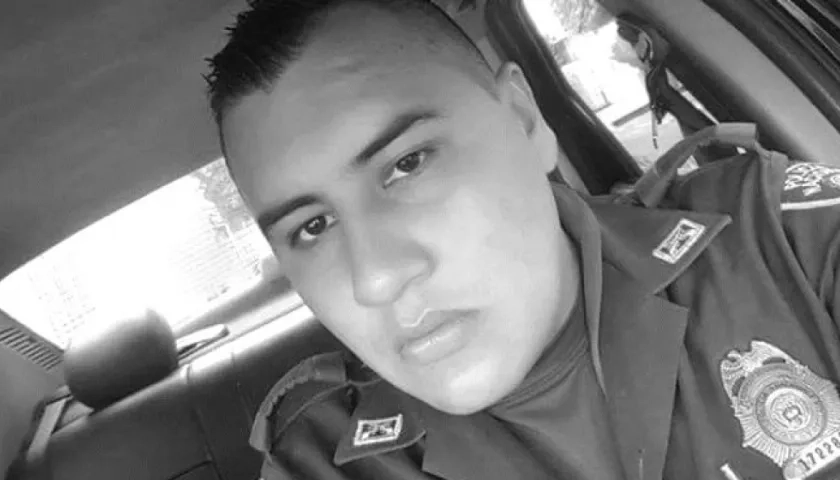 José David Peralta Carvajal, el patrullero fallecido.