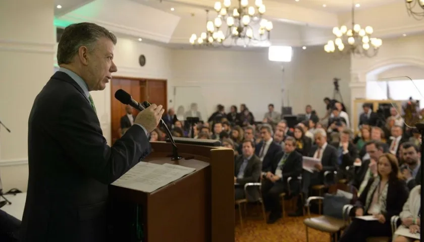 Presidente Santos en la instalación del Diálogo Estructurado del Fondo Verde del Clima con América Latina.