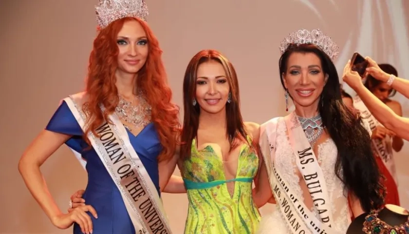 Esvetlana Servali de Rusia, Malka Devenish y Vacheva Ekaterina Emilova de Bulgaria.