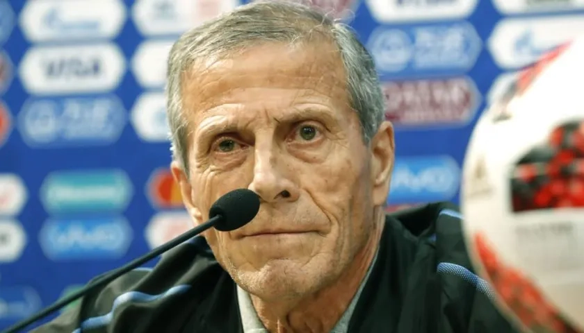 El entrenador de la selección de Uruguay, Óscar Tabárez
