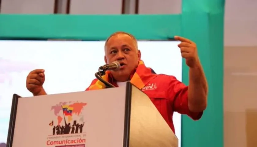 El dirigente oficialista venezolano Diosdado Cabello.