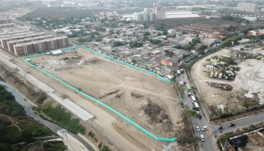 Terreno donde será construido el Palacio Municipal de Soledad.