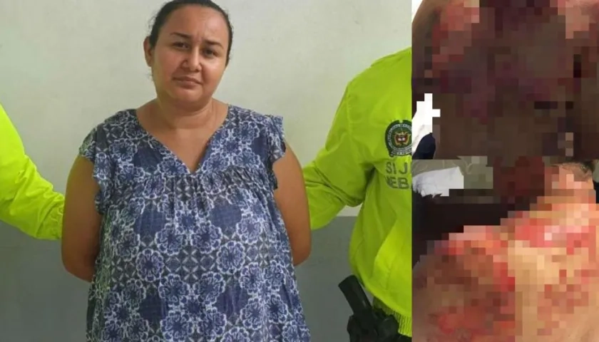 Jessica Carolina Valbuena Zuñiga, capturada por intentar quemar a su esposo.