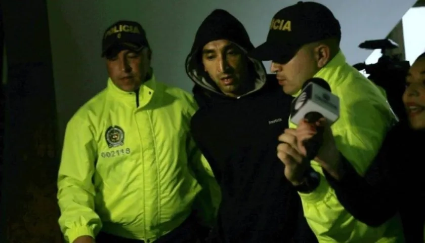 Ricardo Carvajal fue detenido un día después del atentado en Bogotá.