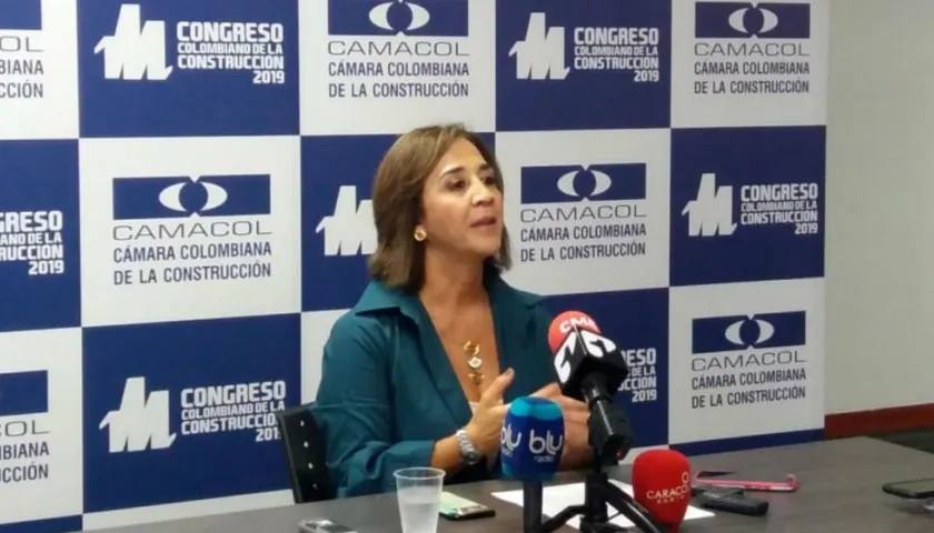Sandra Forero, presidenta de Camacol. 