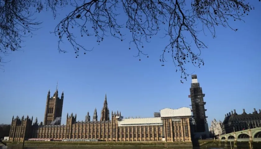 Vista del Parlamento Británico.