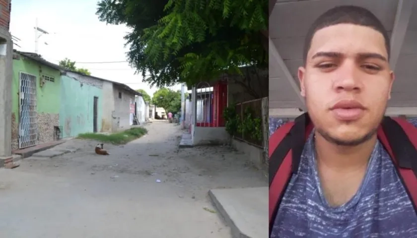 Luifer Javier Charris Ariza fue asesinado en esta calle del barrio La Chinita. 