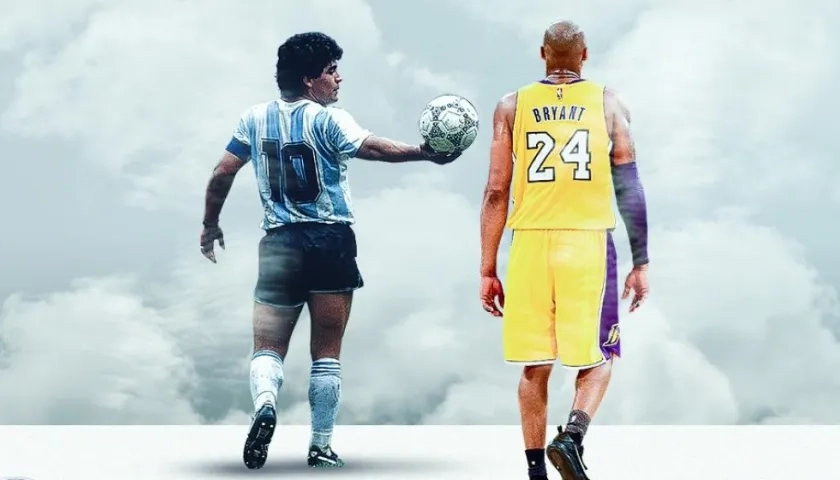 Diego Maradona y Kobe Bryant.