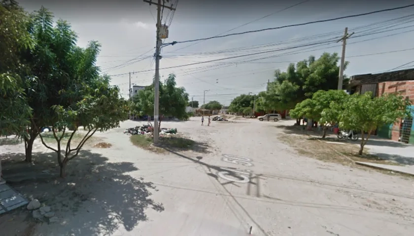 Imagen por donde ocurrieron los hechos en la carrera 14C con calle 50 del municipio de Soledad.
