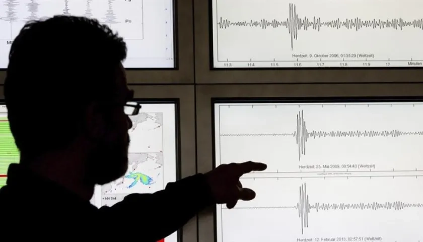 Ilustracion de medición de sismo.