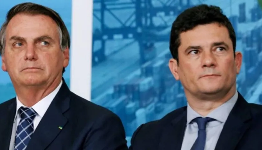 Jair Bolsonaro y Sergio Moro.