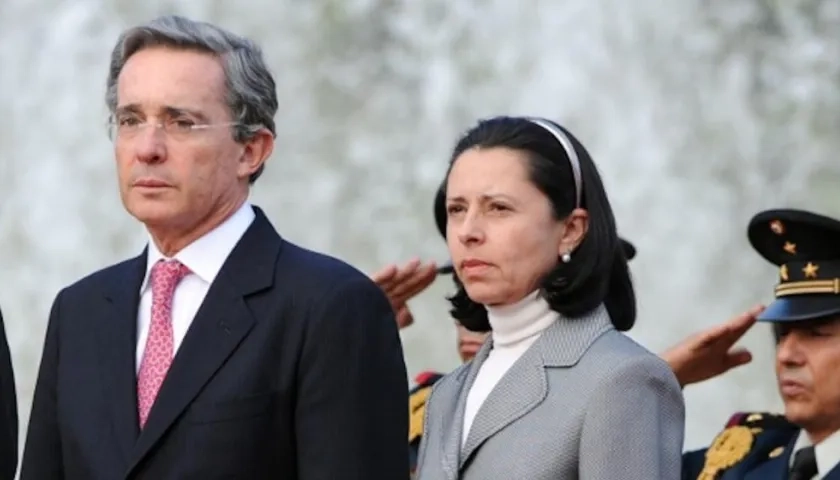 Lina Moreno de Uribe, esposa del expresidente Álvaro Uribe.
