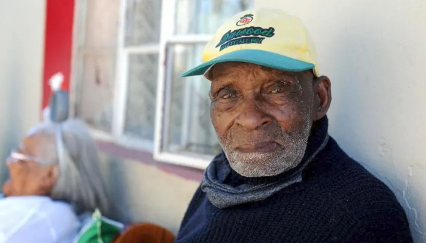 Fredie Blom, con 116 años, era uno de los hombres más viejos del mundo.