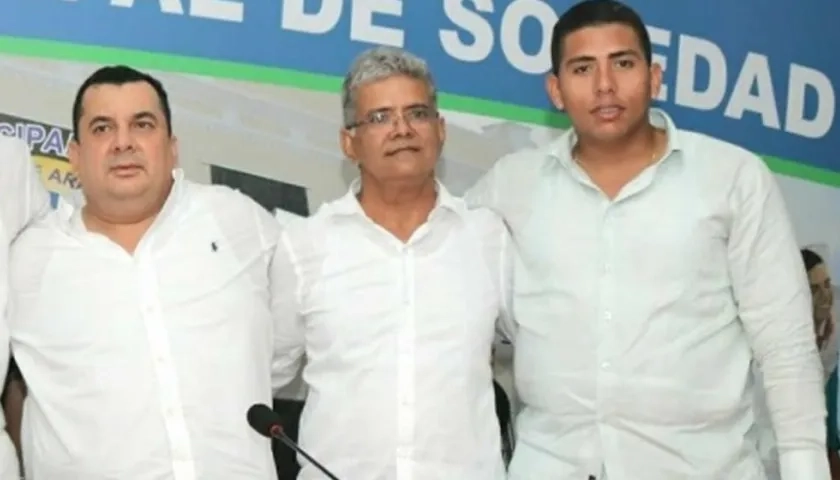 Jairo Samper, Wilmer Donado y Emilio Vega.