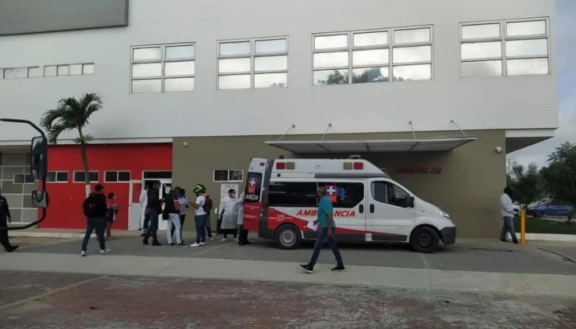 El herido fue remitido desde el Hospital de Malambo a la Campbell de Barranquilla. 