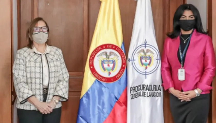 Procuradora Margarita Cabello y Ana Lorena Habib Cañizales.