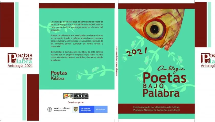 Carátula de la Antología Poetas bajo palabra.