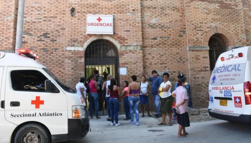 La persona lesionada fue trasladada al Hospital General de Barranquilla.