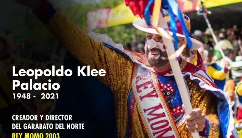 Leopoldo Klee, médico urólogo y Rey Momo 2003 del Carnaval de Barranquilla.