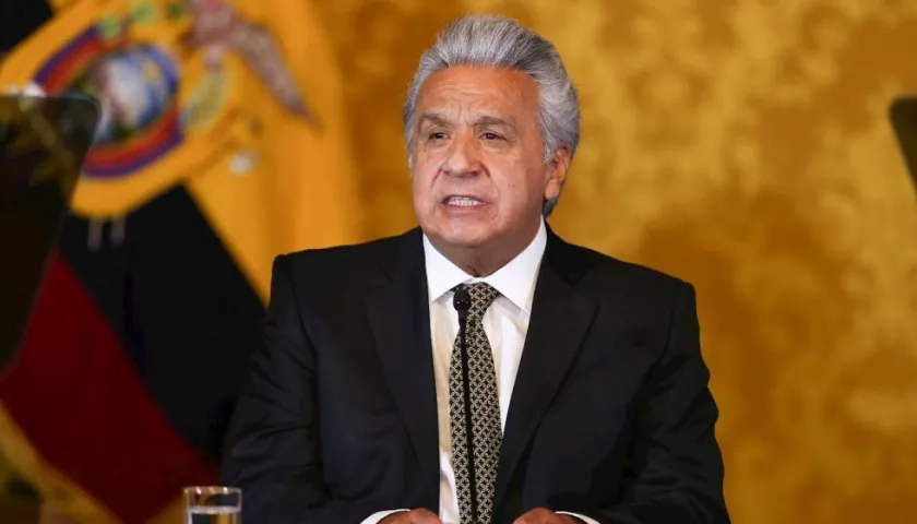 El presidente saliente de Ecuador, Lenín Moreno.