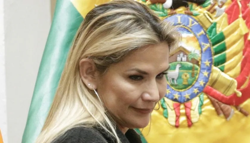 Jeanine Áñez, presidente transitoria de Bolivia. 