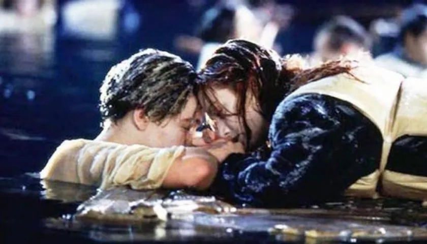 Leonardo DiCaprio, como Jack, y Kate Winslet como Rose.