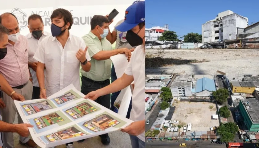 Alcalde Jaime Pumarejo anunció la recuperación del lote Sredni, donde se reubicarán 150 vendedores estacionarios.