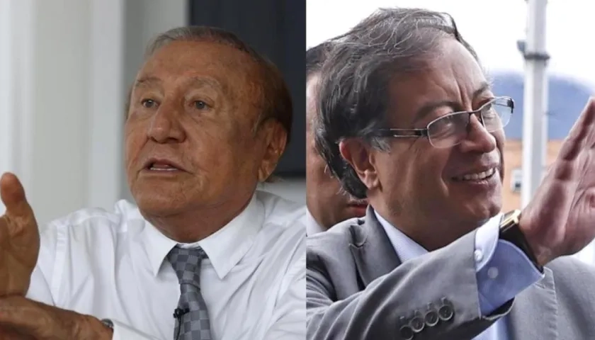 Los candidatos Rodolfo Hernández y Gustavo Petro.