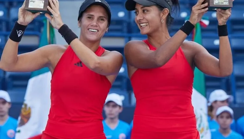 María Paulina Pérez y Yuliana Lizarazo, campeonas en Monterrey. 