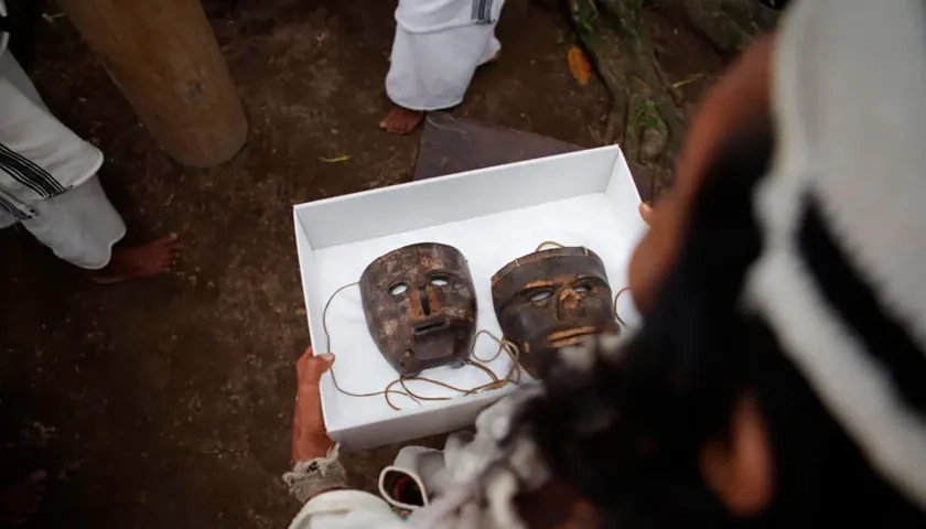 Máscaras sagradas del pueblo Kogui