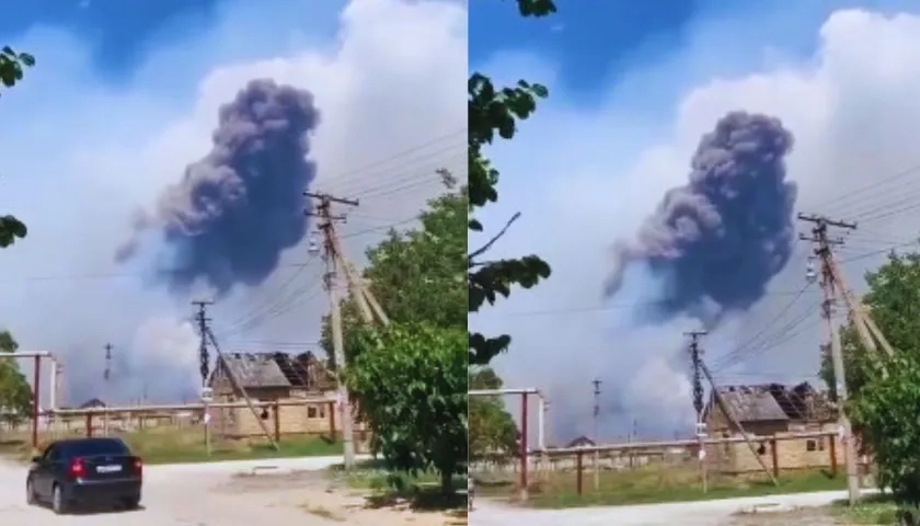 Las detonaciones obligaron a evacuar a la población del distrito Krasnogvardeiski.