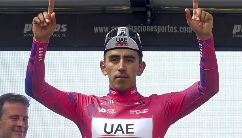 Juan Sebastián Molano, corredor colombiano del UAE Emirates. 