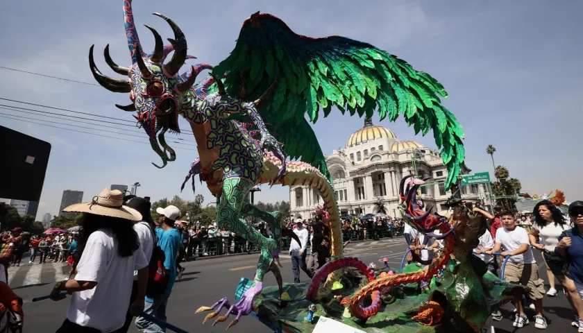 Desfile de alebrijes en México.