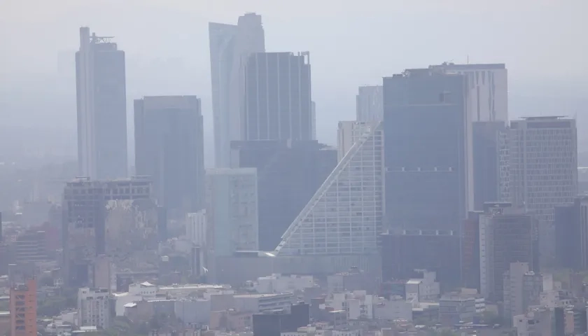 Imagen de la contaminación en Ciudad de México.