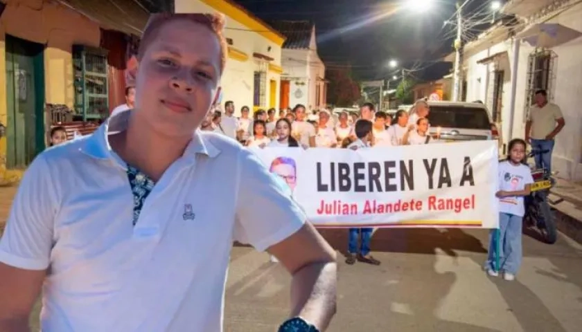 Mompox, la tierra natal de Julián Alandete, marchó para pedir que sea liberado