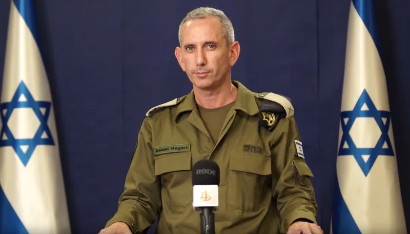 Daniel Hagari, almirante y portavoz del Ejército de Israel.