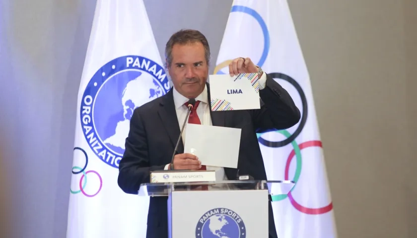 Neven Ilic, presidente de Panam Sports, anunció a Lima como ganadora de la sede.