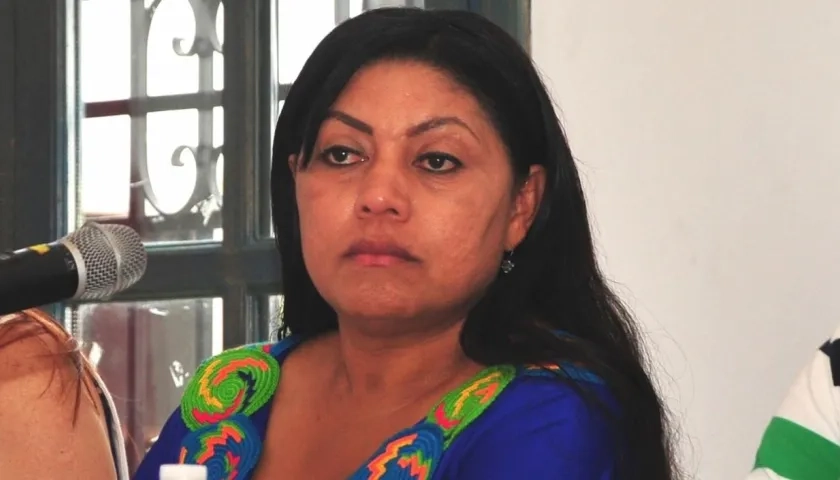 La exgobernadora de La Guajira, Oneida Pinto Pérez.