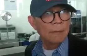 Marcelo Torres Benavides, exalcalde de Magangué, en el aeropuerto El Dorado antes de tomar un vuelo.