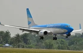 Imagen de un avión de la empresa Aerolíneas Argentinas.