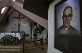 Registro de la capilla donde fue asesinado el beato Óscar Arnulfo Romero, en San Salvador